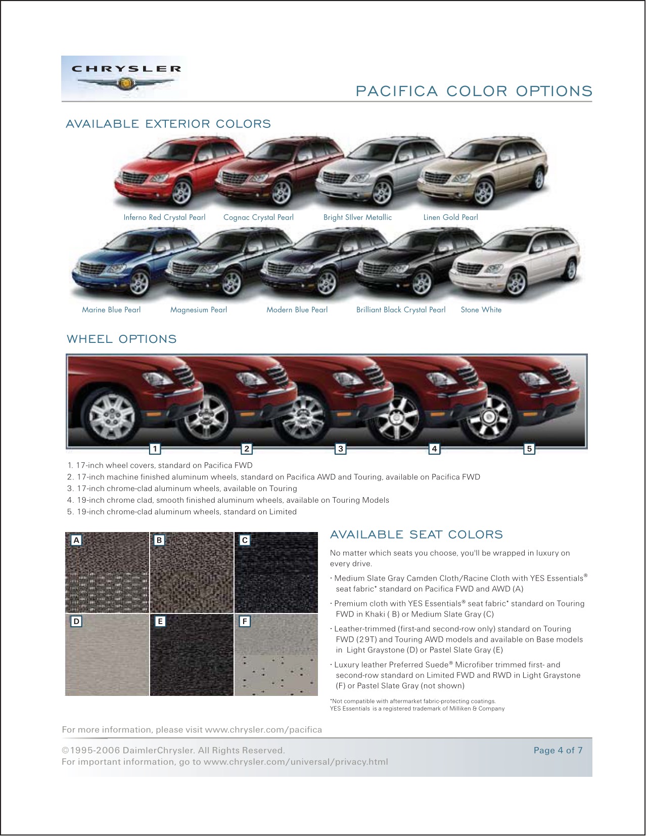 2007 Chrysler Pacifica Brochure Page 6